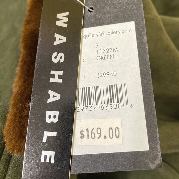 Gallery Washable Green Jacket Size S - Picture 10 of 11